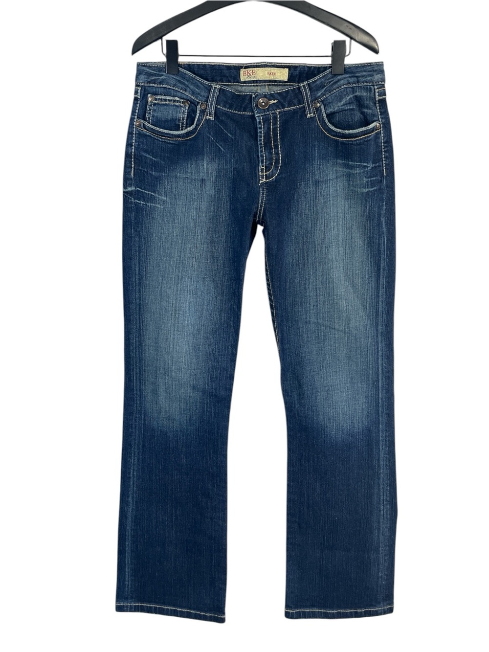BKE Kate Midrise Bootcut Jean size 32 x 33.5” in Dark Wash